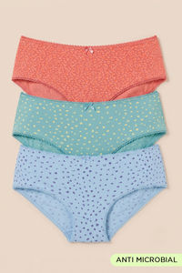 Zivame Regular Rise Full Coverage Hipster Panty (Pack of 3) - Multicolor — thumbnail 1